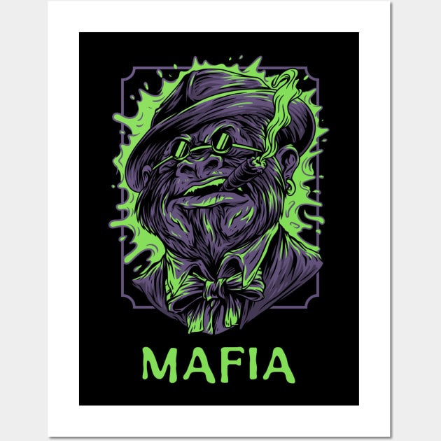 Monkey mafia Wall Art by Milon store